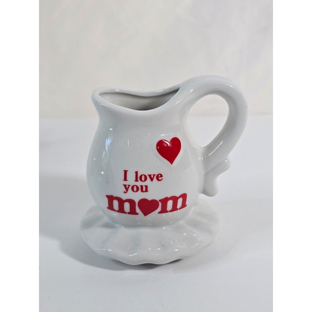 Vintage White Ceramic Miniature Creamer Pitcher